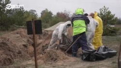 На освобожденной части Донецкой области продолжается эксгумация тел погибших