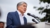 Kyrgyzstan Bishkek. Almazbek Atambayev. Atambaev - meeting - protest action - July 3, 2019